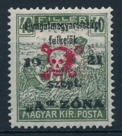 * Nyugat-Magyarország II. 1921 Arató 40f Garancia Nélkül (**80.000) - Otros & Sin Clasificación
