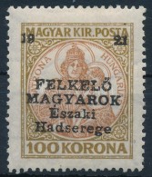 * Nyugat-Magyarország V. 1921 Koronás Madonna 100K Garancia Nélkül (**80.000) - Otros & Sin Clasificación
