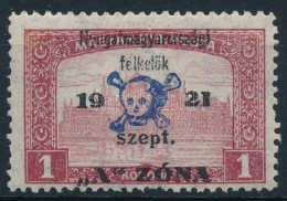 * Nyugat-Magyarország II. 1921 Parlament 1K Garancia Nélkül (**18.000) - Otros & Sin Clasificación