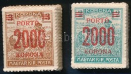 (*) 1921/1925 KisegítÅ‘ Portó 2000K/2K és 2000K/3K Bündlikben (45.000) - Altri & Non Classificati