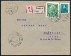 1934 Ajánlott Levél 1,10P Bérmentesítéssel 'BUDAPEST' - St. Étienne - Otros & Sin Clasificación