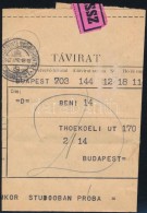 1942 Helyi Expressz Távirat - Otros & Sin Clasificación