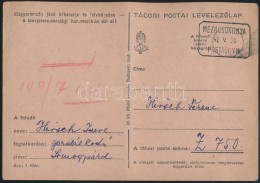 1943 Tábori Posta LevelezÅ‘lap MEZÅCSOKONYA Postaügynökségi Bélyegzéssel,... - Otros & Sin Clasificación