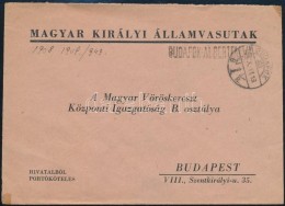1943 Levél 'BUDAFOK-ALBERFALVA' Vasúti Vonalbélyegzéssel A Magyar... - Altri & Non Classificati