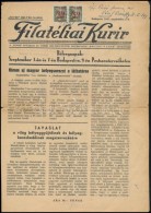 1945 (2. Díjszabás) Filatéliai Kurir Nyomtatványként Feladva KisegítÅ‘ 2... - Other & Unclassified