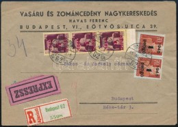 1945 (2. Díjszabás) Expressz Ajánlott Helyi Levél KisegítÅ‘ 2 X 1P/70f + 3 X... - Other & Unclassified