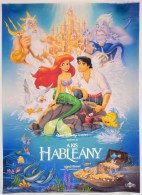 1989 A Kis Hableány, Walt Disney Rajzfilm Plakát, Apró Szakadással, 80x56,5 Cm - Altri & Non Classificati