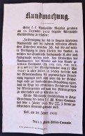 1853 BüntetÅ‘intézkedésekrÅ‘l, Közbiztonságról Szóló ... - Altri & Non Classificati