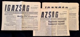 1956 Igazság. A Forradalmi Magyar Honvédség és Ifjúság Lapja, 3... - Non Classificati