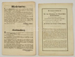 1852, 1861 Wiener Neustadt, Szerencs, Német NyelvÅ± KézmÅ±vesipari és KétnyelvÅ±... - Non Classificati