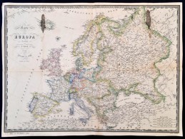 1860 Európa Térképe, F. Fried, Wien, Artaria & Comp., Német Nyelven, Foltos, A... - Altri & Non Classificati