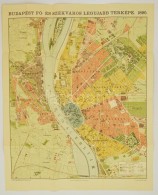 Budapest Térképe 1896-ban, Készítette:  Homolka József, REPRINT!, BetÅ±rendes... - Altri & Non Classificati