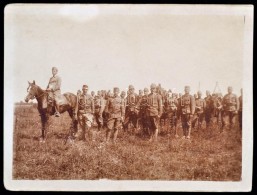 1916 Menetoszlop Wiczolki-nál (Keleti Front, Galícia), Fotólap, A Hátoldalon... - Autres & Non Classés