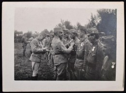 1918 Kitüntetés A Harcok SzÅ±netében Az Olasz Fronton, Blessagliánál, 10. Miskolci... - Autres & Non Classés