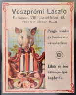 Cca 1910 Dekoratív Litho élelmiszerbolt Reklám - Advertising