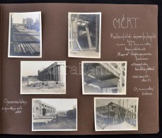 Cca 1935 'Építkezések 1927-1935', Fényképek Az Ast Ede és Társai... - Altri & Non Classificati