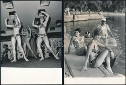 Cca 1967, 1974 és1979 FürdÅ‘ruhák Divatbemutatója, 3 Db Vintage Fotó, 18x13 Cm - Altri & Non Classificati