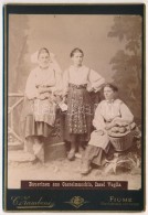 1890 Veglia Parasztlányok A Castelmuschio SzigetrÅ‘l / Cca 1880 Italy Peasant Girls From The  Castelmuschio... - Autres & Non Classés