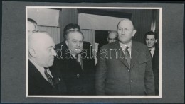 Cca 1948 Rákosi Mátyás és Dinnyés Lajos, Albumlapra Ragasztott Fotó, 8x12... - Altri & Non Classificati