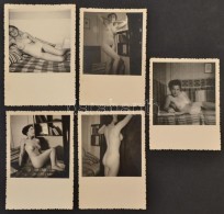 Cca 1930 5 Db Finoman Erotikus Fotó, 8,5x6 Cm - Autres & Non Classés