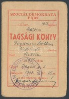 1947 Magyarországi Szociáldemokrata Párt Kitöltött Párttagsági... - Non Classificati