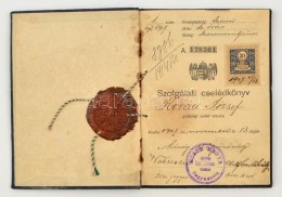 1907-1910 Mosonszentjános, Szolgálati Cselédkönyv Gazdasági Cseléd... - Non Classificati