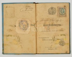 1893-1894 Munkakönyv Asztalos Segéd Részére, Moson, 15 Kr.... - Unclassified