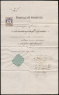 1892 Államtudományi államvizsgálati Bizonyítvány - Unclassified