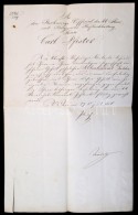 1856 A Budai Német Karl David Pfister (1822-?), A Cs. Kir. Pénzverési- és... - Non Classés