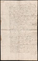 1747 Mária Terézia Birtokügyben Kelt Oklevelének Hiteles Másolata, Latin Nyelven,... - Non Classés