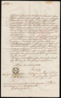 1853 Pozsony, Franz Duló Városházi Tanácsos által Jegyzett Német NyelvÅ±... - Non Classificati