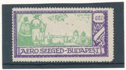 1925 Szeged-Budapest Légiposta Címke - Non Classés