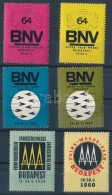 1959-1965 6 Db Klf Budapest Nemzeti Vásár Levélzáró Bélyeg - Zonder Classificatie