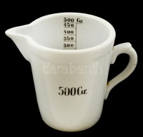 Zsolnay Porcelán MérÅ‘edény, 500 G, Jelzett, Kopásnyomokkal, Apró... - Altri & Non Classificati