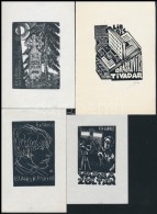 8 Db Jelzett Magyar Ex Libris / 8 Signed Hungraian Ex Libris Bookplates - Other & Unclassified