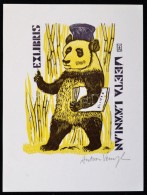 Antoon Vermeyleen: Panda Ex Libris Fametszet.Jelzett.. / Belgium, Panda Ex Libris X2. Signed. 9x12 Cm - Other & Unclassified