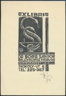 Várkonyi Károly (1913-2001): Orvos, Gyógyszerész Ex Libris . Fametszet, Papír.... - Autres & Non Classés