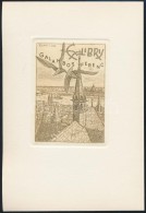 Tempinszky István (1907-1979): Ex Libris Galambos Ferenc. Rézkarc, Papír, Jelzett A Karcon,... - Otros & Sin Clasificación