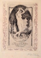 Alfred Soder (1880-1957): Erotikus Ex Libris Reich Péter Cornel. Rézkarc, Papír, Jelzett,... - Other & Unclassified