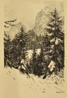Lénárd Lévi Róbert (1879-1936): Alpesi Napsütés, Litográfia,... - Altri & Non Classificati