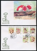 Szahara Köztársaság 1997 Gomba 6 Klf Bélyeg + Blokk 2 Db FDC-n - Altri & Non Classificati