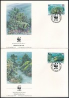 1992 WWF: Kék Korall Sor Mi 638-641 4 Db FDC-n - Altri & Non Classificati
