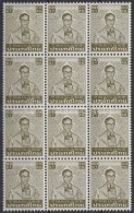 ** 1981 Forgalmi: Bhumibol Aduljadeh Király Hajtott 12-es Tömb Mi 993 A X X - Autres & Non Classés