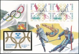 1991 Olimpia Bélyegfüzetlap Mi 1674-1677 FDC-n - Andere & Zonder Classificatie