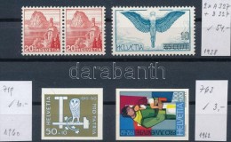 ** 1938-1962 Blokkból Kivágott Bélyegek Mi A 327 (2 Db) + 719 + 763 Stecklapon (Mi EUR 67,-) - Altri & Non Classificati