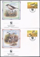 1993 WWF: Szent Ilona-szigeti Lile Sor 4 értéke Mi 597-600 4 Db FDC-n - Other & Unclassified