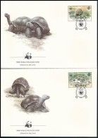 1985 WWF: Aldabrai óriásteknÅ‘s Sor Mi 104-107 4 Db FDC-n - Altri & Non Classificati