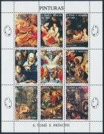 ** 1995 Festmény Kisív Mi 1606-1614 - Altri & Non Classificati