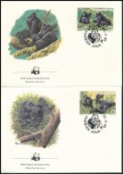 1985 WWF: Hegyi Gorilla Sor Mi 1292-1295 4 Db FDC-n - Altri & Non Classificati