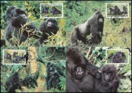 1985 WWF: Gorilla Sor 4 Db CM-en Mi 1292-1295 - Altri & Non Classificati
